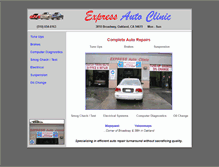 Tablet Screenshot of expressautoclinic.com